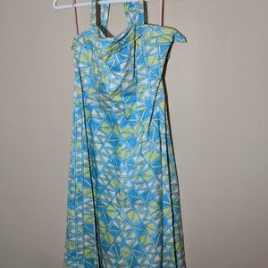 Retro style 50s halter dress